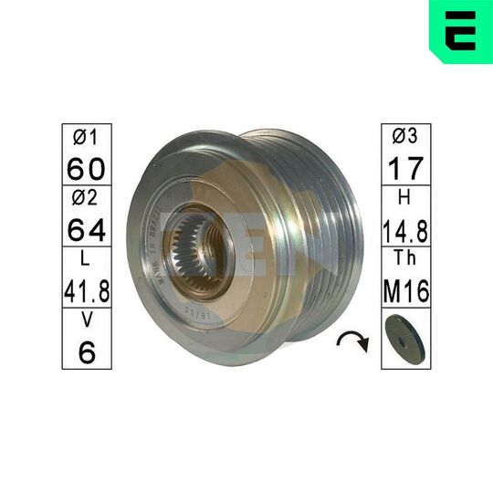 ZN5626 - Alternator Freewheel Clutch 