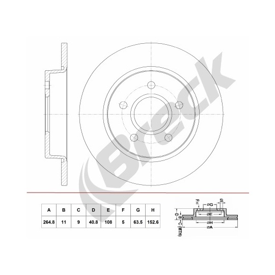 BR 058 SA100 - Piduriketas 