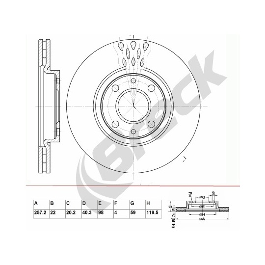 BR 326 VA100 - Brake Disc 