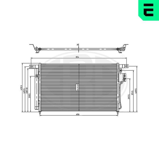 667267 - Condenser, air conditioning 