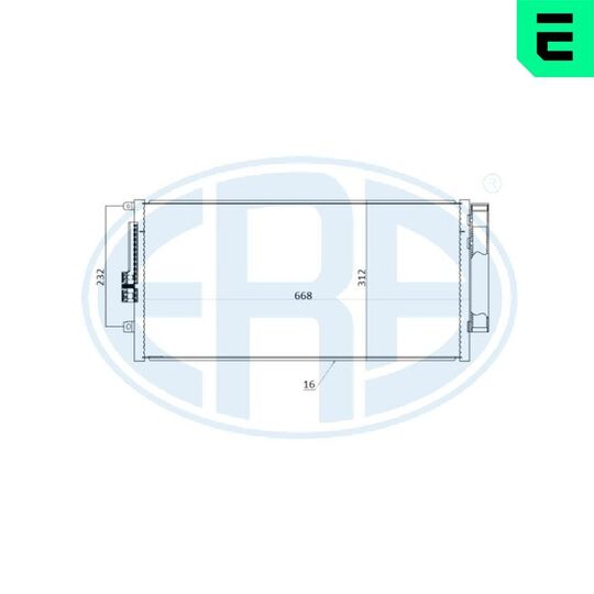 667241 - Condenser, air conditioning 