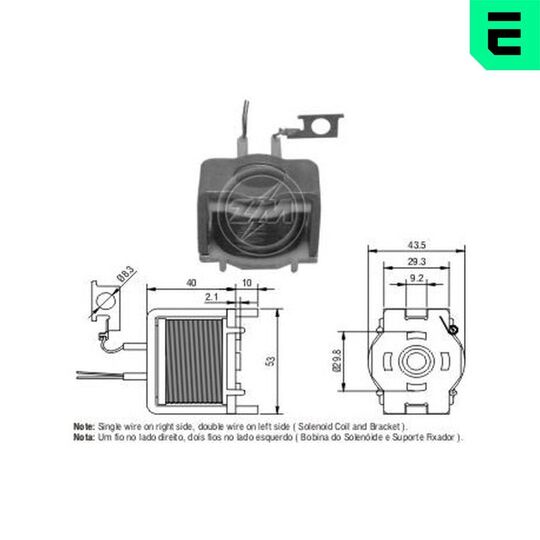 ZM1421 - Solenoid, startmotor 