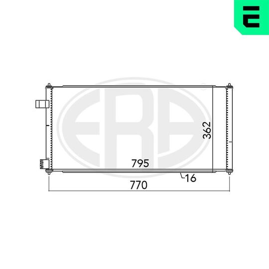 667091 - Condenser, air conditioning 