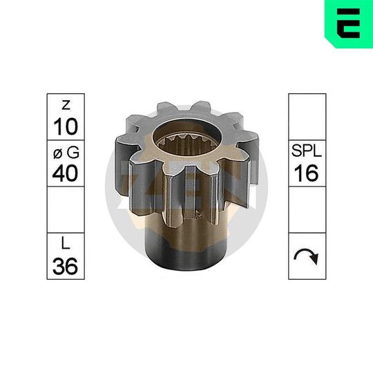 ZN9402 - Hammastrummel,starter 