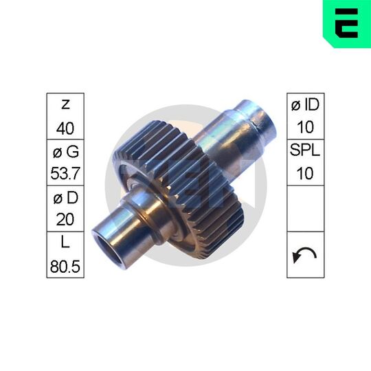 ZN1212 - Freewheel Gear, starter 