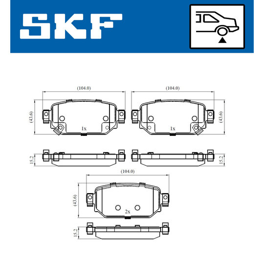 VKBP 90499 A - Brake Pad Set, disc brake 