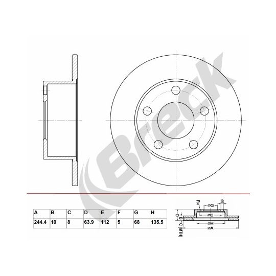 BR 004 SA100 - Piduriketas 