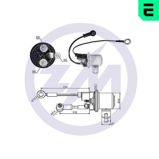 ZM1428 - Solenoid Switch, starter 