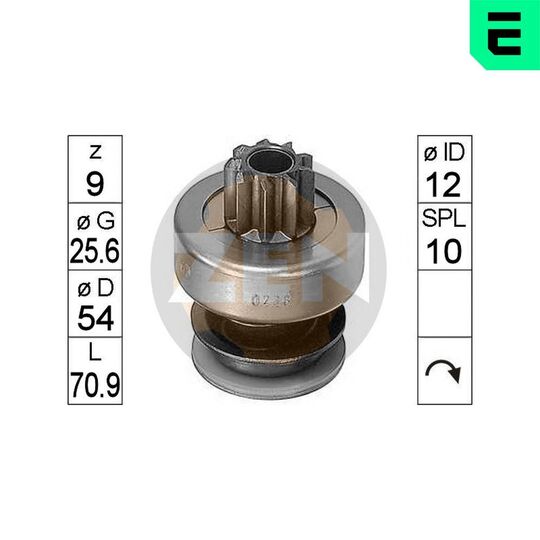 ZN0228 - Freewheel Gear, starter 