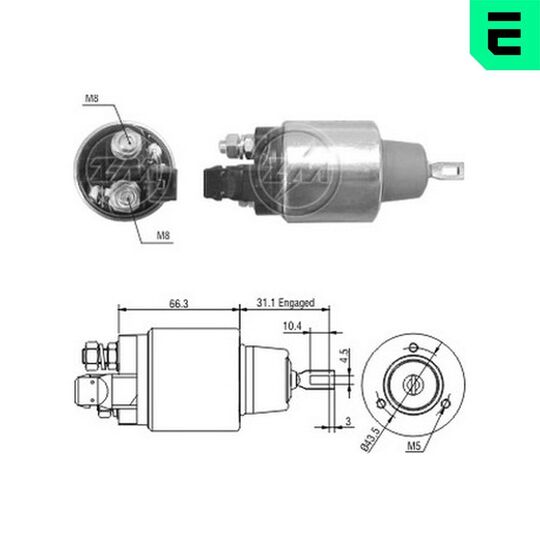 ZM3972 - Solenoid Switch, starter 