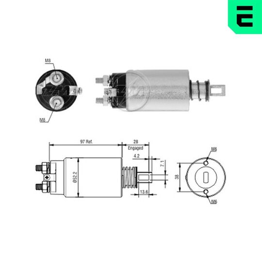 ZM982 - Solenoid Switch, starter 