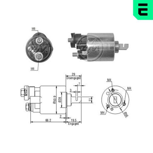 ZM608 - Magnetlülitus, starter 