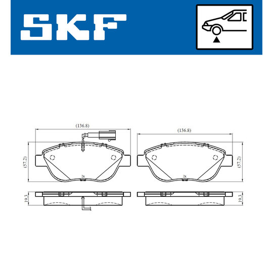 VKBP 80408 E - Brake Pad Set, disc brake 