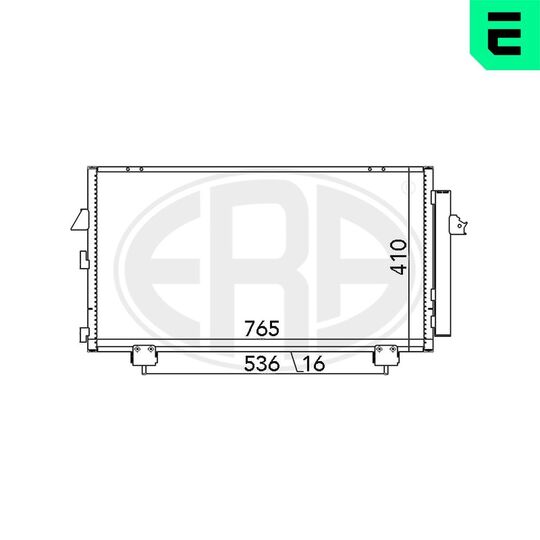 667036 - Kondensor, klimatanläggning 