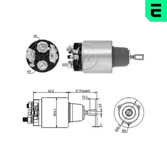 ZM2475 - Solenoid Switch, starter 