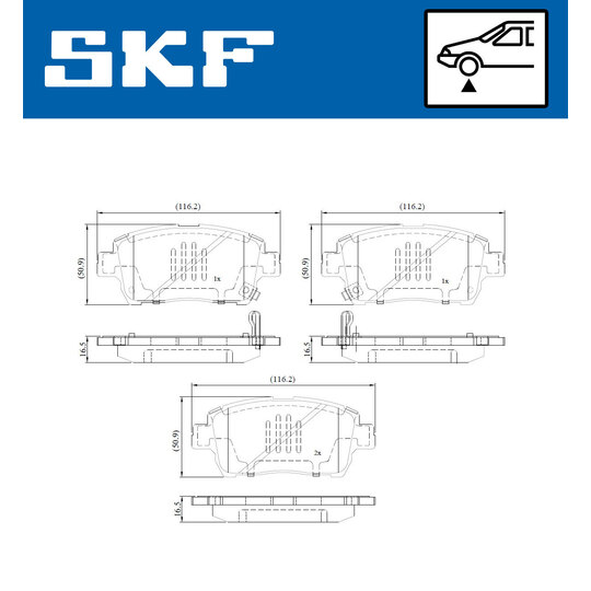 VKBP 80641 A - Brake Pad Set, disc brake 