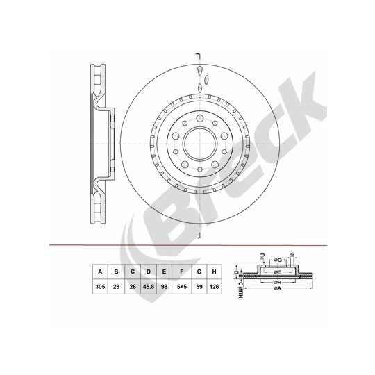 BR 435 VA100 - Brake Disc 