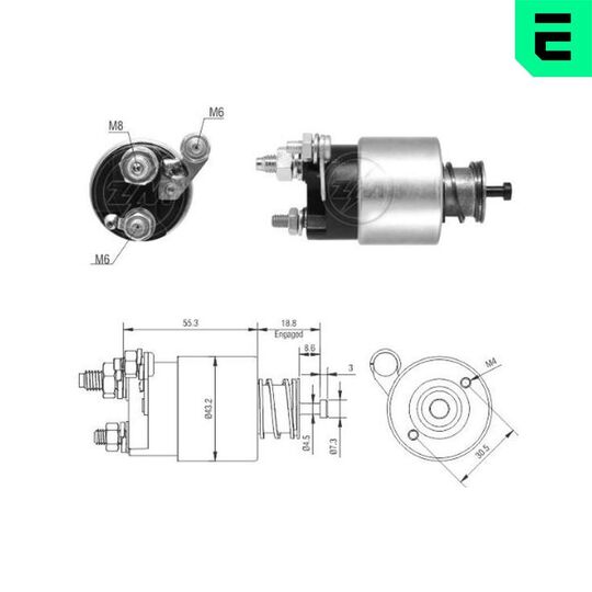 ZM4391 - Solenoid Switch, starter 