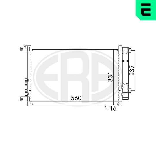 667045 - Condenser, air conditioning 