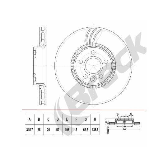 BR 418 VH100 - Brake Disc 