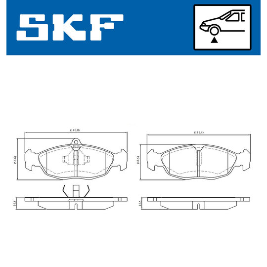 VKBP 80468 - Brake Pad Set, disc brake 