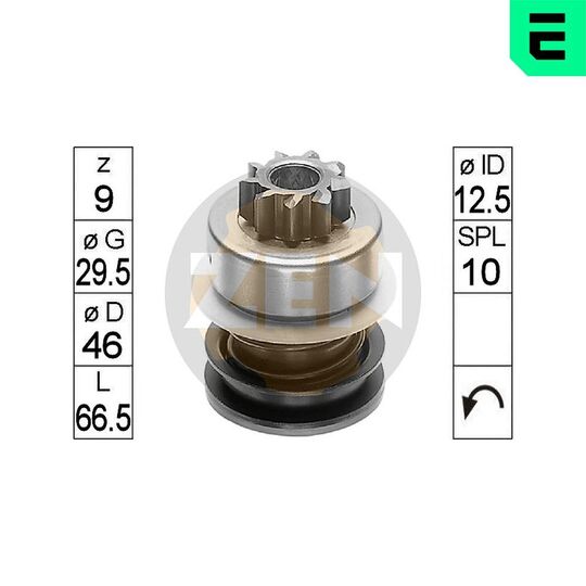 ZN0119 - Freewheel Gear, starter 