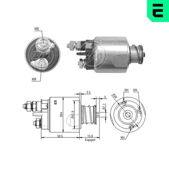 227059 - Solenoid Switch, starter 