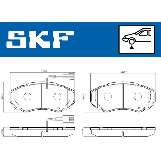 VKBP 80273 E - Brake Pad Set, disc brake 