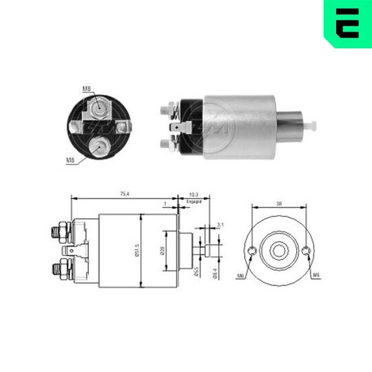 ZM4993 - Solenoid Switch, starter 