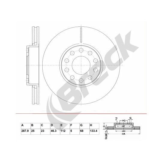 BR 336 VA100 - Brake Disc 