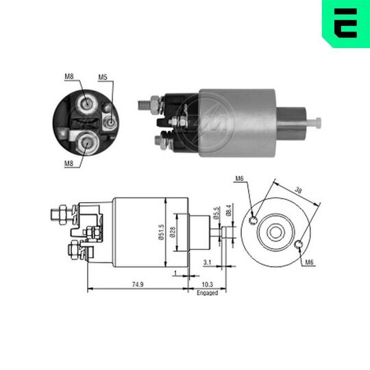 ZM2993 - Magnetlülitus, starter 