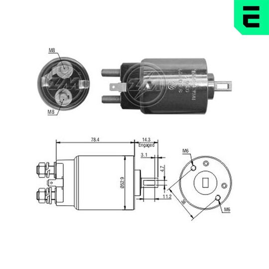 ZM980 - Solenoid Switch, starter 