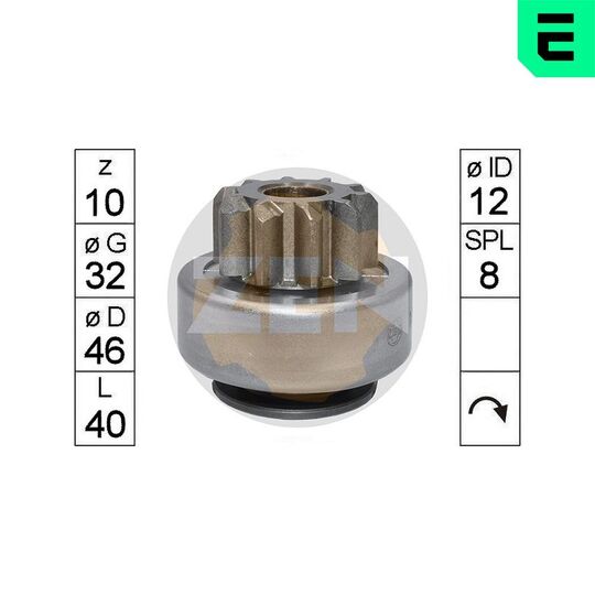 ZN1940 - Freewheel Gear, starter 