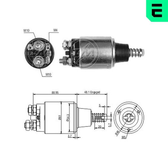 ZM638 - Solenoid Switch, starter 