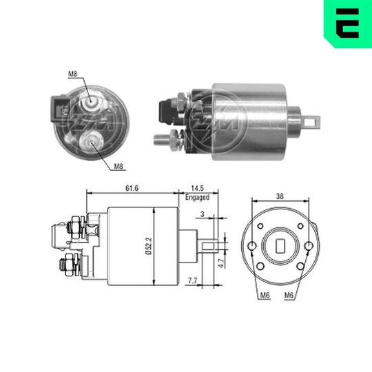 ZM3482 - Solenoid Switch, starter 