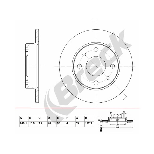 BR 002 SA100 - Brake Disc 