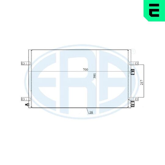 667162 - Condenser, air conditioning 