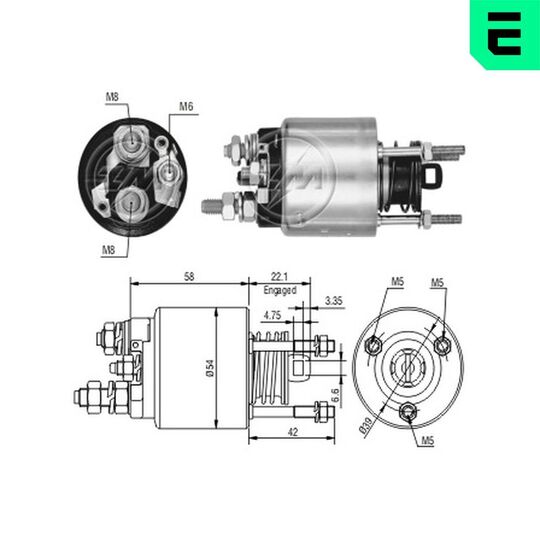 ZM3595 - Magnetlülitus, starter 