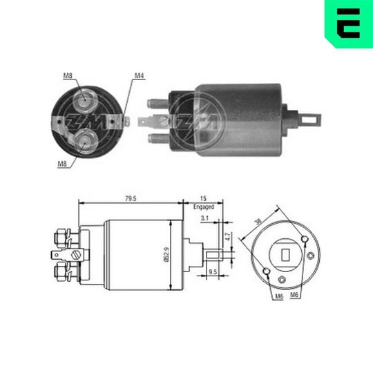 ZM1981 - Solenoid Switch, starter 