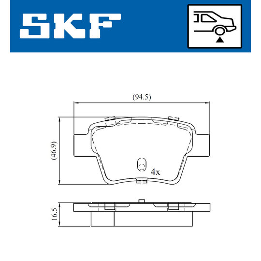 VKBP 90172 - Brake Pad Set, disc brake 