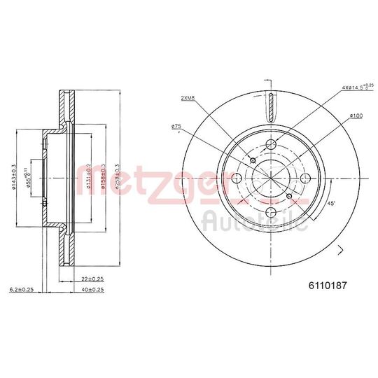 6110187 - Brake Disc 