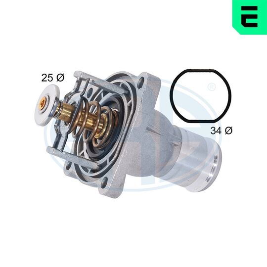 350587A - Thermostat, coolant 