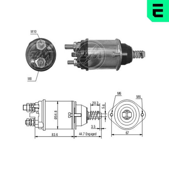 ZM616 - Magnetlülitus, starter 