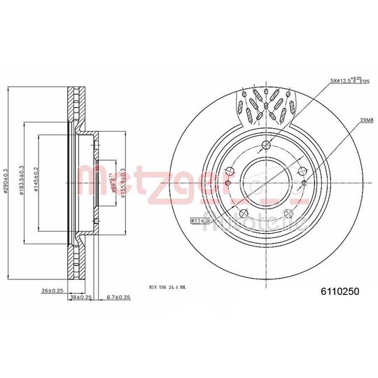 6110250 - Brake Disc 