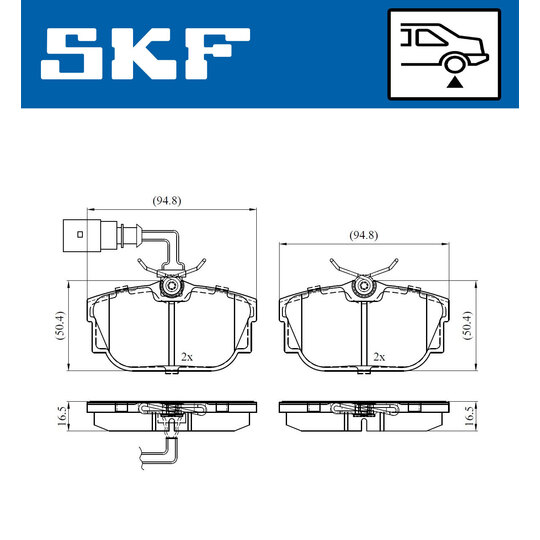 VKBP 90527 E - Brake Pad Set, disc brake 