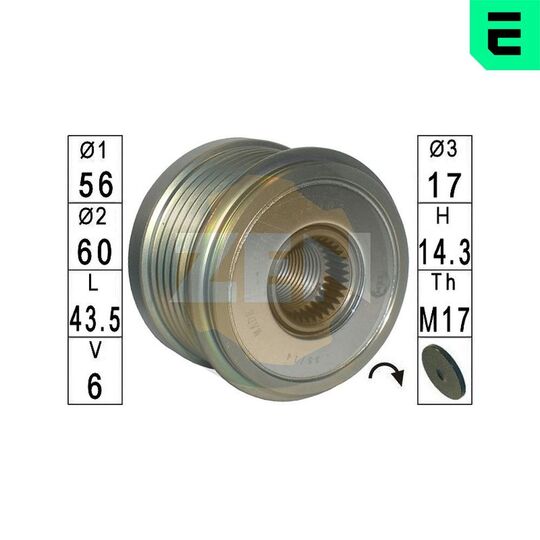 ZN5603 - Alternator Freewheel Clutch 