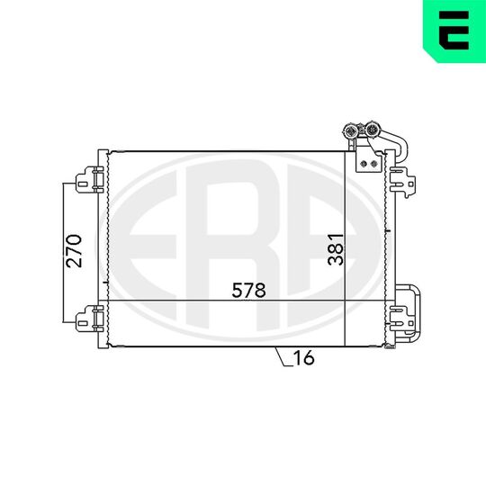 667127 - Condenser, air conditioning 