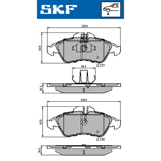 VKBP 80254 - Brake Pad Set, disc brake 