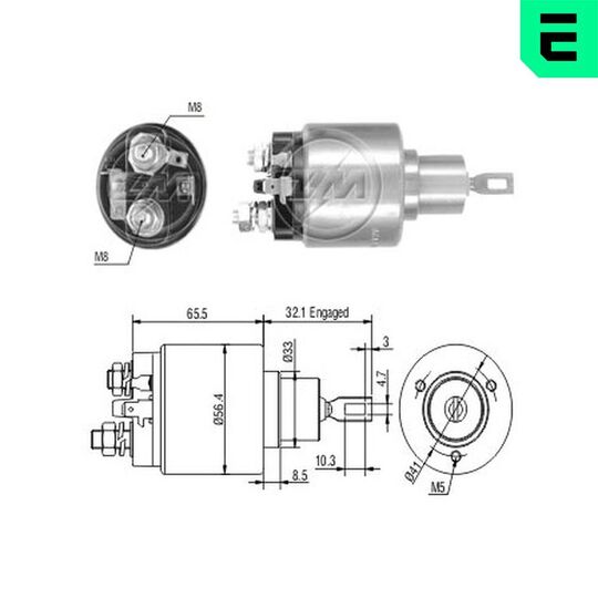 ZM773 - Solenoid Switch, starter 