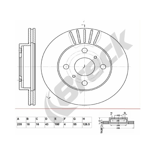 BR 340 VA100 - Brake Disc 